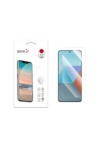 Kilifone - Redmi Note 13 Pro 5g Uyumlu - Ekran Koruyucu Blue Nano Koruma - Şeffaf