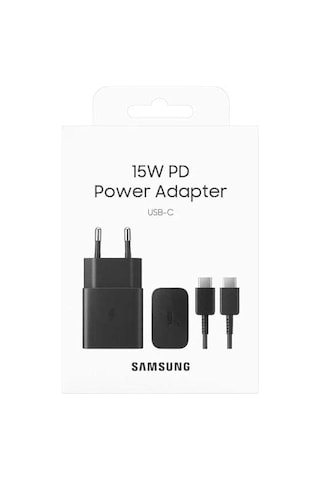 15 Watt Hızlı Şarj Seti, Type-c Adaptör Ve Type-c Kablo, Siyah, Ep-t1510xbegww