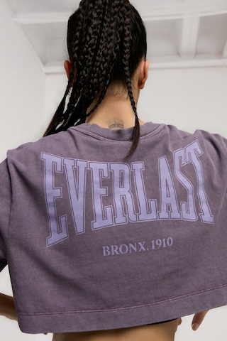 Everlast Bronx 1910 Oversize Mor Crop Kadın Tişört Mor