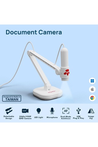 El Tipi Belge Tarayıcı, Usb Belge Kamerası/görselleştirici, Led Işık, Otomatik Odaklama