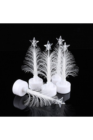 Springsun Renk Değiştiren Işıklı Fiber Noel Ağacı - Dayanıklı Plastik, Ev Ve Dış Mekan Dekorasyonu, Renkli Işık Efekti