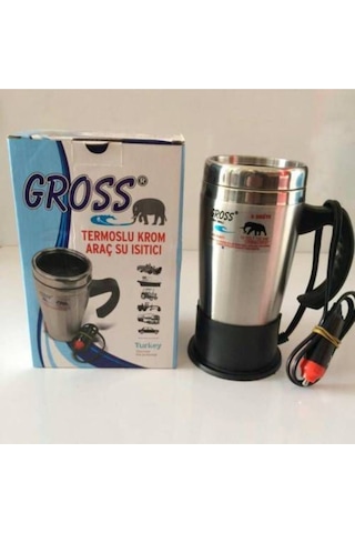 Ahmet Otomotiv Şahika 24V 500 ML Çelik Çakmaklık Girişli Araç Içi Oto Su Isıtıcı Kettle