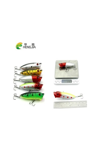 Hengjıa Karışık Balıkçılık Lures Seti Kiti 20 Adet 4 Model Yapay Yem Topwater Popper/crankbait/vıb