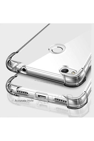 Huawei P9 Lite 2017 Kılıf Zore Nitro Anti Shock Silikon Renksiz