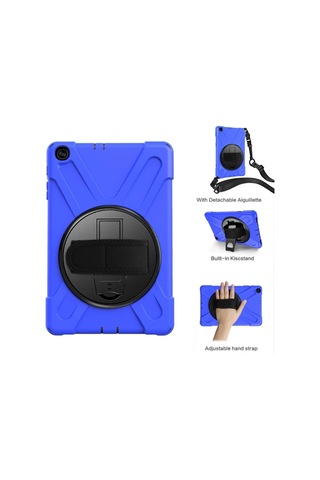 Samsung Galaxy Uyumlu T510 Tab A 10.1 Kılıf Amazing Tablet Kapak - Mavi Diğer