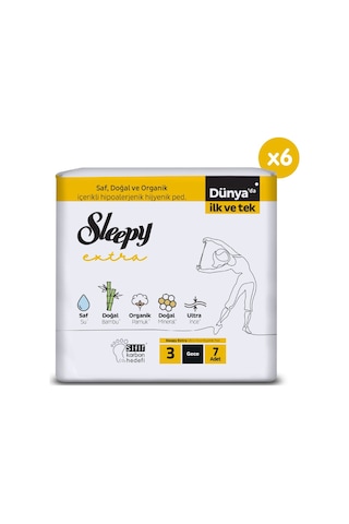 Sleepy Extra Ultra İnce Hijyenik Ped Gece 42 Adet Ped