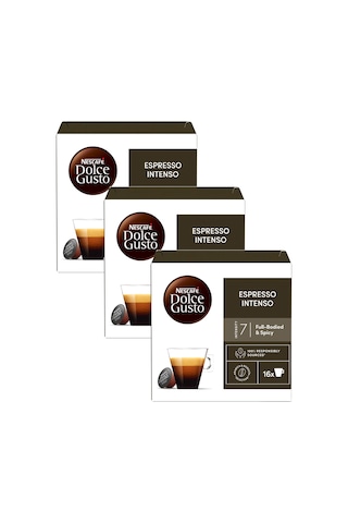 Dolce Gusto Coffee Espresso Intenso Kapsül Kahve 3 x 16 Kapsül