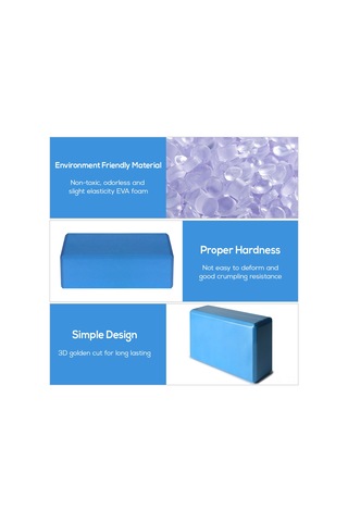 Gajeena Eko Yoğunluklu Eva Yoğa Bloku - Gri - 1 Adet Denge Ve Dengede Destek Dürtüye Dayanıklı Anti Kayma Yüzey Gri