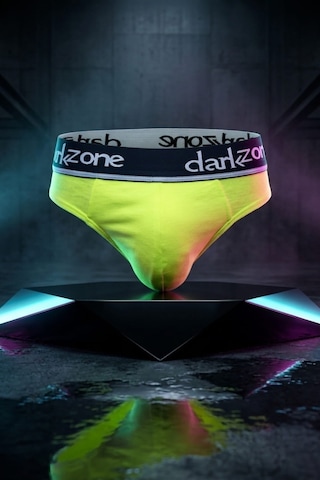Darkzone Erkek Neon Sarı Pamuklu Lastikli Slip Külot