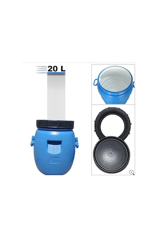 Yağ Varili Plastik 20 Litre Şarap Zeytin Turşu Bidonu Varili Çok Renkli