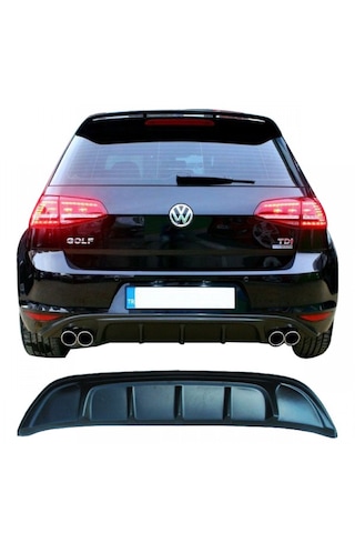 Volkswagen Golf 7 2012-2016 Arka Tampon Eki - Difüzör Plast