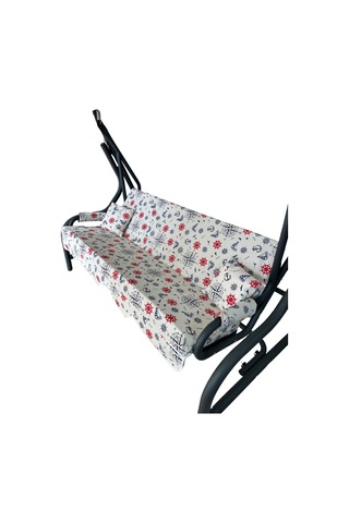 Lüks Duck Vip Salıncak Minder Seti 3 Kişilik Süngersiz Tenteli Çok Renkli