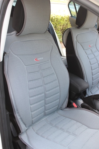 Hyundai İ20 Uyumlu Lüx Oto Koltuk Minderi Ön Arka 5'li Set Gri Fs
