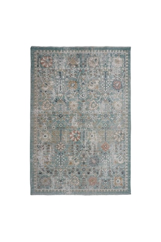Lorien Vintage Dokuma Halı Eskitme Desenli Pamuk Tabanlı Halı Modern Salon Halısı 120 X 180 Model Lor08 Diğer