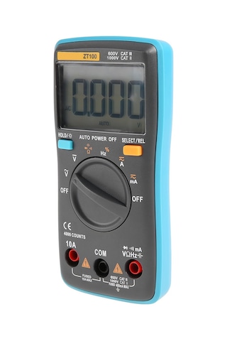 Gajeena Zt100 4000 Sayımlı Taşınabilir Mini Otomatik Dijital Lcd Ekranlı Akım Gerilim Direnc Test Cihazı Multimetre