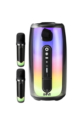 Pluse 7 Mikrofonlu Ses Bombası/yankısız Kablosuz Mik/10 Saat Oynatma/15w 1/2 Mikrofonlu Hoparlör