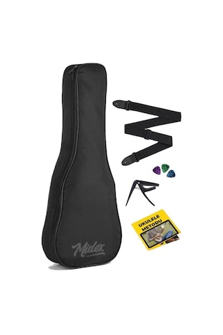 Midex Cs-24a Concert Ukulele Kılıfı Askı Capo Pena
