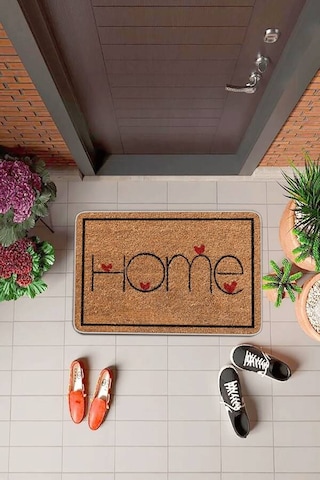 Bej Home Temalı Kapı Önü Paspası Kp18n11 Bej Home Temalı Kapı Önü Paspası Kp18n11