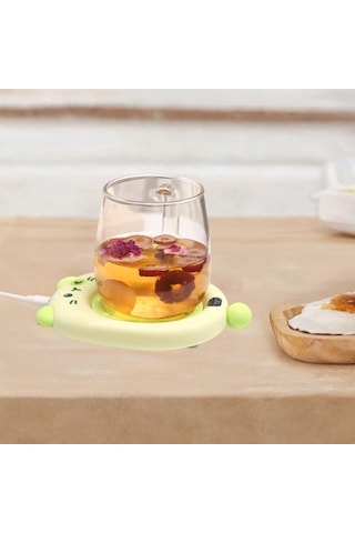 Homyl Su Için Akıllı Kupa Isıtıcı Ped Yaratıcı Masa Yeşil