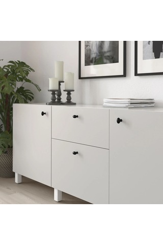Ikea Eneryda 2'li Mobilya Kulpu 35 Mm Siyah