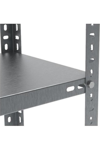 Raf Burada 4 Katlı 4'Lü Bitişik Galvaniz Çelik Raf.Depo,Dosya, Ar 59x75x200 cm- 1.00 mm