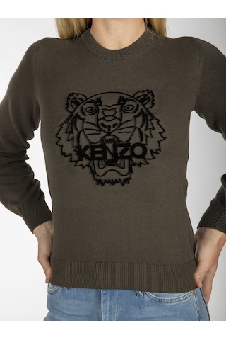 KENZO Kadın Kazak KNZ74L39 Haki