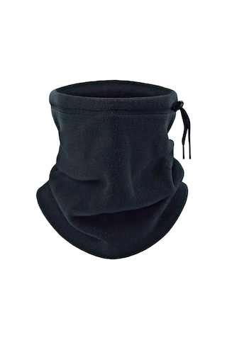 Eleven Markets Kışlık Spor Unisex Siyah Polar Boyunluk Siyah Siyah