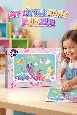 My Little Pony 35 Parça Frame Puzzle Dream Team Çocuk Zeka Geliştirici Eğitici Öğretici Yapboz