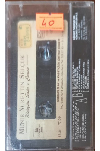 Plak Değildir Kaset Tir Münir Nurettin Selçuk 1900-1981 Kaset