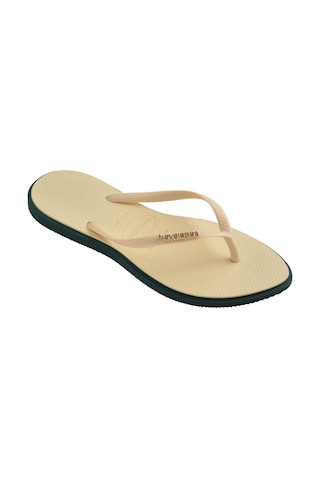 Havaianas Slim Point Pantanal Green Kadın Terlik-4791 Bej