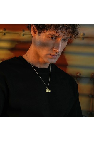 İpek Silver 925 Ayar Gümüş Mitolojik Geyik Unısex Kolye Gümüş