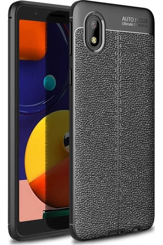 Samsung Uyumlu Galaxy A01 Core Kilif Deri Tarzi Niss Silikon Case 486310483