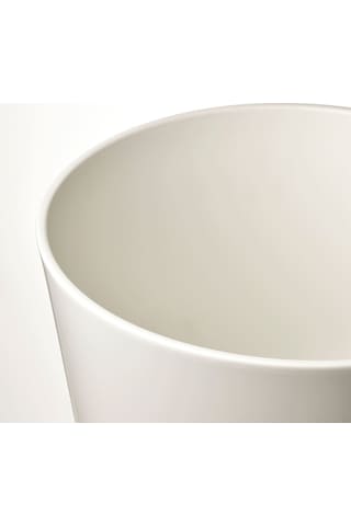 Toprak Saksı, Beyaz, 32 Cm, İç Mekan 3 Adet