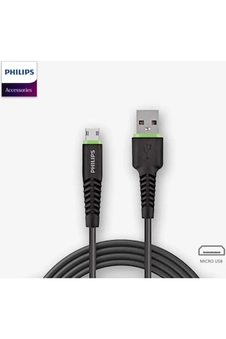 Philips DLC1530U/97 3A 45 W Usb Micro Hızlı Data ve Şarj Kablosu