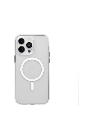 Apple Uyumlu iPhone 15 Mika Sararmaz Magsafe Kılıf