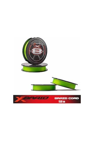 Ygk X035 Braıd Cord Pe X8 150m 5,4kg 0.117mm Fluo Green Ajı Lrf İp Misina - Standart