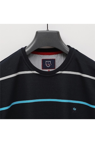 Dio Rise Erkek Uzun Kol İnce Bisiklet Yaka Sweatshirt - Czt-178 - Lacivert Lacivert