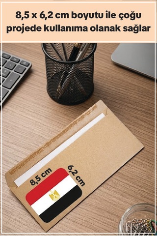 Afrika Ülkeleri Büyük Bayrak Çıkartma Seti 52 Ülke 8,4x6 Cm Sticker Okul Proje Etiketi Çok Renkli