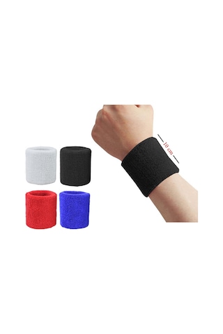 Schmılton Sporcu Bilekliği Havlu Bileklik Ter Bandı Sporcu Bilekliği 2 Adet