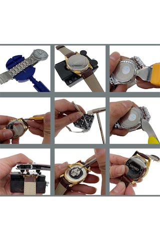 Ally Sc8005 147 Parça Profesyonel Saat Tamir Takımı Set (173750828)-Siyah