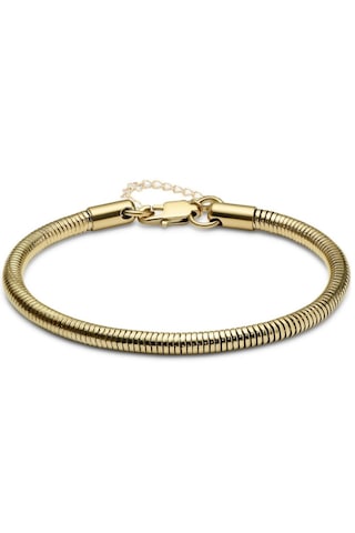 Altın Renk Unisex Snake Zincir 4 Mm Çelik Bileklik Altın