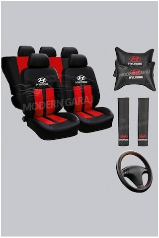 Hyundai Accent Oto Koltuk Kılıfı Boyun Yastığı Kemer Konf...