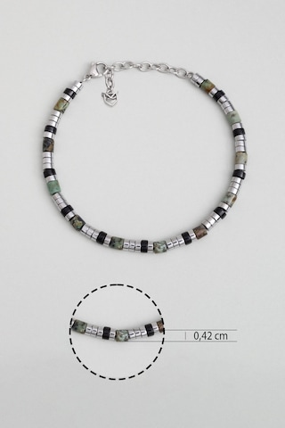 Poseidon 21 Cm Çelik Erkek Bileklik Gri