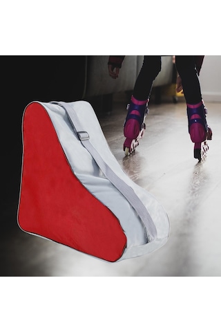 Suntek Paten Çantası Taşıma Ayakkabıları Saklama Kırmızı