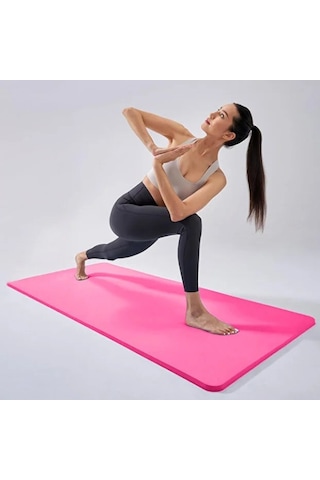 Büro Ev Ofis Egzersiz Spor Keyfi İçin 55x170cm Pilates Yoga Matı Gri