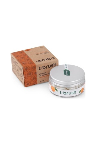 T-Brush Portakal Aromalı Florürsüz Diş Macunu 90 Tablet
