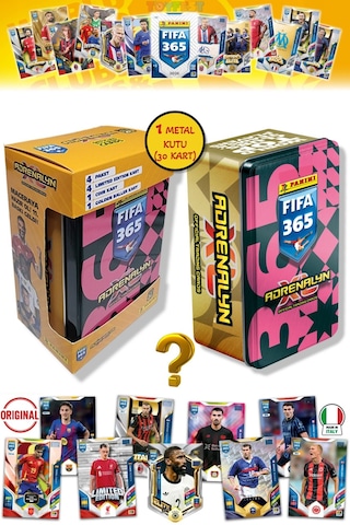 Panini Fifa 2026 Metal Kutulu Futbolcu Kartları 24 Core 4 Le 1 Coin 1 Golden Kart - Siyah Pembe