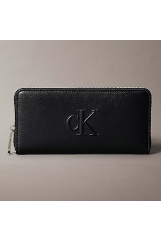 Calvin Klein Kadın Siyah Cüzdan Lv04k1005g-ub1 Siyah