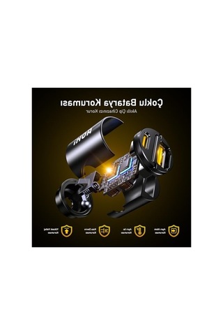2 Portlu Hızlı Şarj Çakmak Adaptörü, Pd 65w Güç