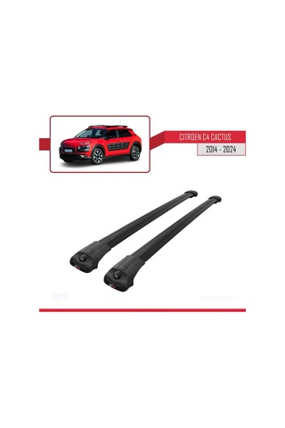 Citroen C4 Cactus 2014 Ve Sonrası İle Uyumlu Ace-1 Ara Atkı Tavan Barı Siyah